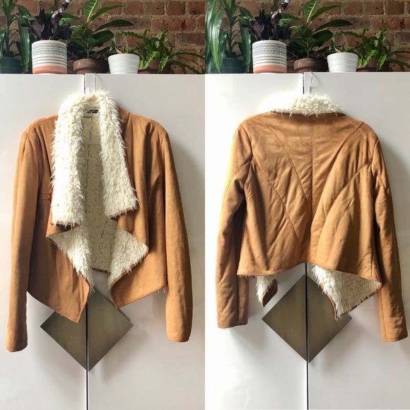 Brandy💖Melville Faux Suede/Sherpa Jacket - Picture 2 of 4